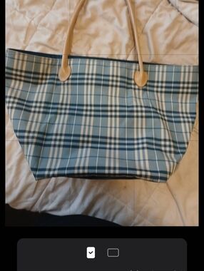 Authentic Burberry blue label tote